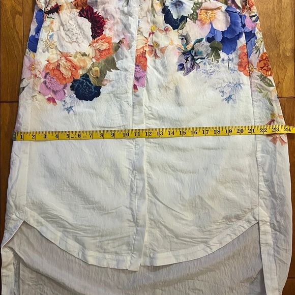 Maeve by Anthropologie Floral High-Low Shirt Dress Size XS - Boho Button Down - Picture 6 of 12
